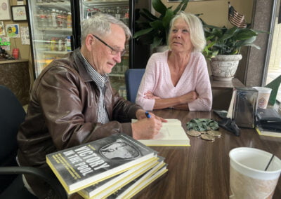 Debbie Meyer Olympic Champion with Bill George Author of Victory in the Pool.