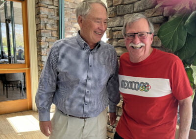 Bill George with Mike Burton